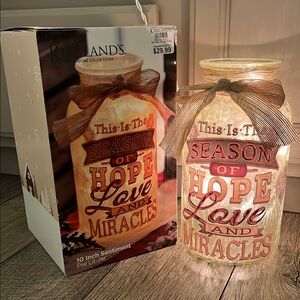 Kirkland's Sentiment Jar with Ribbon